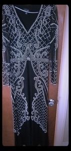 This is a very sexy black evening gown!